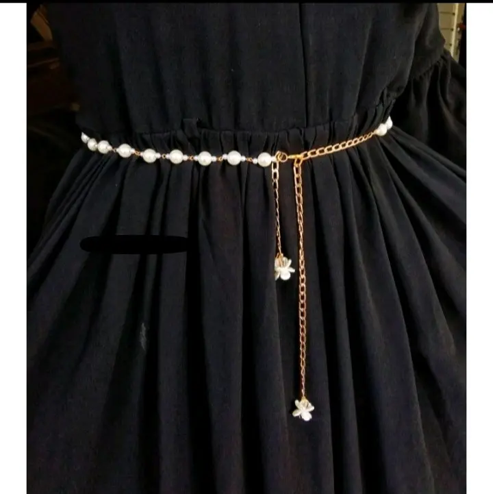 belt mutiara ikat pinggang wanita aksesoris fashion