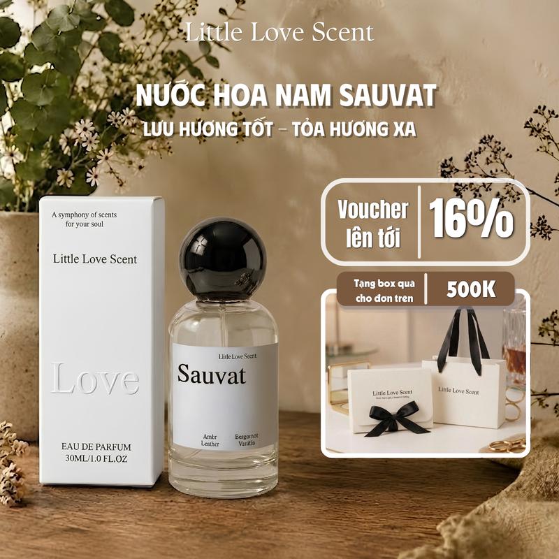 Nước hoa Nam Little Love Scent Sauvat dung tích 30ml phong cách mạnh mẽ, nam tính, tươi mát LLS13