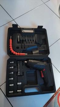 Product Review of Bor Electric Cordless Screwdriver 4.2 V Mesin Bor Cordless Mini 48pcs Set Screwdriver Baterai Bor Cordless Obeng Bor Cordless Obeng from A**s 0