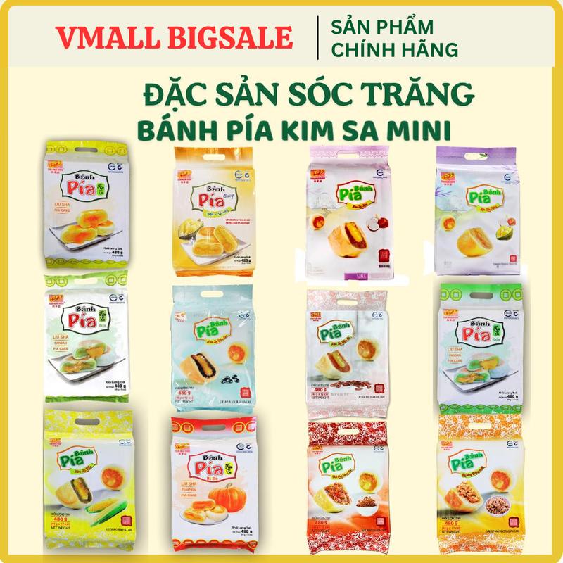 Bánh Pía Kim Sa Mini Các Loại , Túi/480g , Bánh