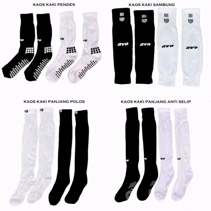 Kaos Kaki Sepak Bola / Futsal Avo Pendek - Panjang - Sambung - Anti Slip
