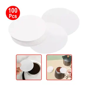 One Two Cups 100pcs Kertas Saringan Kopi Mokapot Paper Filter Coffee Moka Pot 42 46 51 53 54 56 58 64 70 78mm Kitchenware
