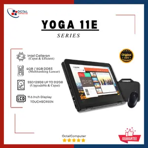 LAPTOP YOGA 11E RAM 4GB SSD 128GB UP TO 512GB FLIP 360 TOUCHSCREEN