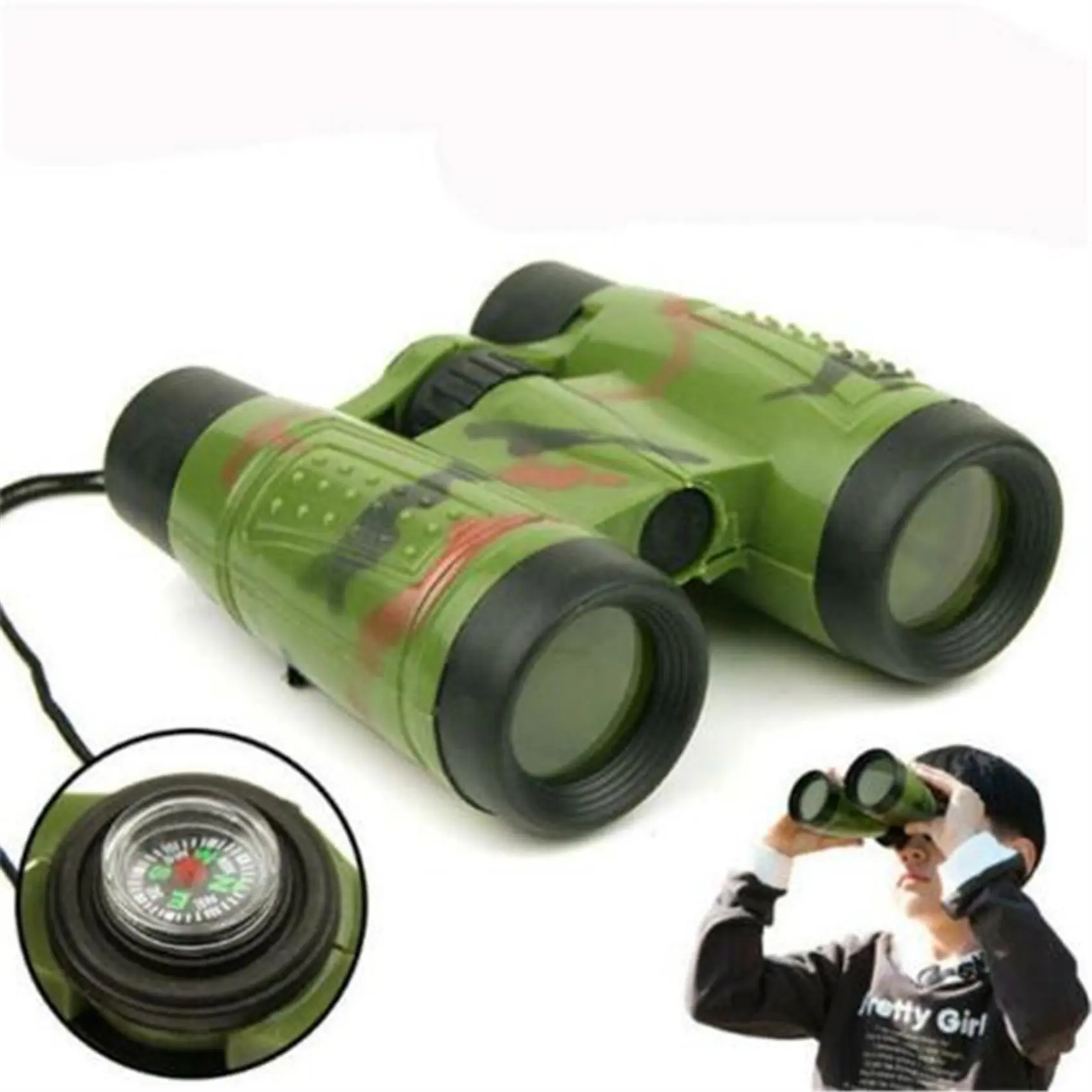 Binoculars & Telescopes Perfect Children's Outdoor Model Army Green Telescope <FVB>