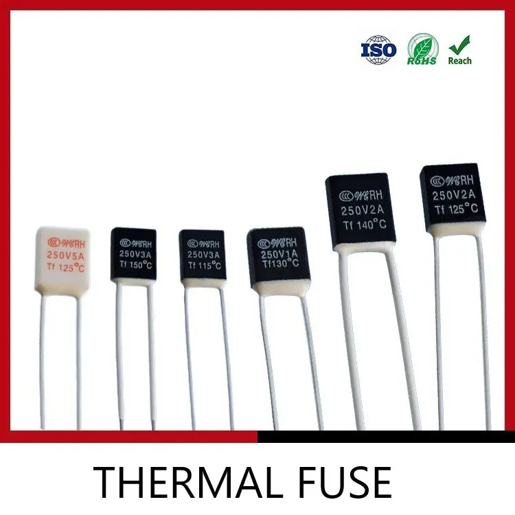 Thermal Fuse RH 1A 2A RH 2A 250V Temperature Fan Motor 115 120 130 135 145 Degree Celcius