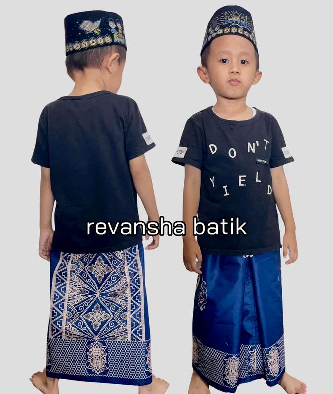 Sarung Instan Anak Usia 3-11 Muslim Terbaru Model Praktis Karet Pinggang 1