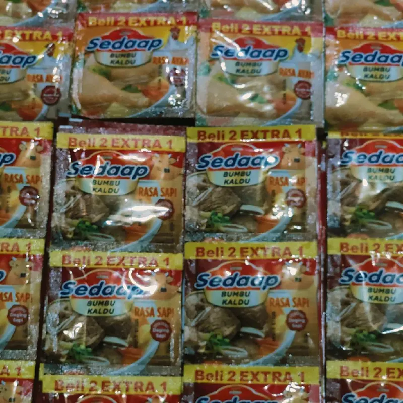 SEDAP BUMBU KALDU 108PCS netto 9 Gram varian sapi dan varian ayam [Bisa MiX] Bubuk Kaldu Bahan Penyedap Msg Masakan 3