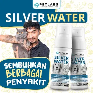 PETLABS Pawtners Silver Water Colloidal Mengobati Mata Sariawan Luka Jamur Multifungsi Kucing Anjing 100ml