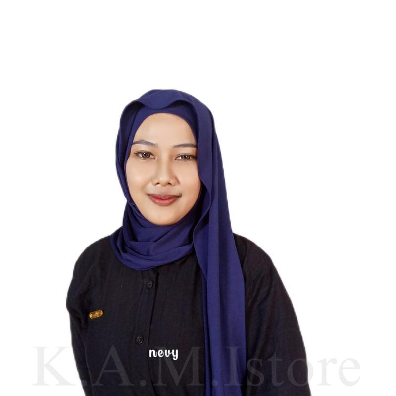 Aurellie pashmina kaos meleyot jersey premium Kerudung Muslim Jilbab Instan 3