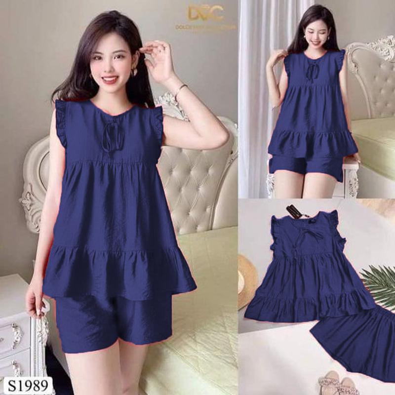 ONE SET STELAN BAJU SANTAI  pakaian wanita bisa untuk baju tidur juga Atasan Celana Fit Piyama 3