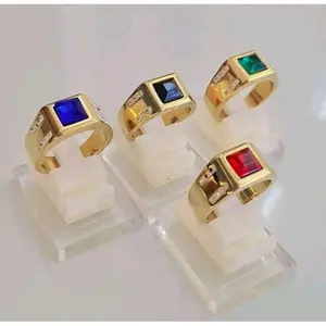 CINCIN KERAMIK TITANIUM BATU PERMATA SEDANG PREMIUM DEWASA BERLIAN MEWAH ELEGAN KEREN MULIA RUBY SIAM SUPER EKSLUSIF PRIA WANITA TUNGSTEN