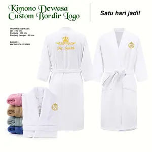Kimono Handuk Mandi Hotel GRATIS Bordir Logo Suka-suka