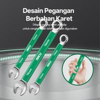 Gambar ISKU Pegangan Plastik Kunci Ring Pas Set Wrench Spanner 8-19mm Kunci Ring Pas Set Wrench - 9mm dari PERKAKASKU.ID TOKOPEDIA Kota Administrasi Jakarta Utara 4 Tokopedia