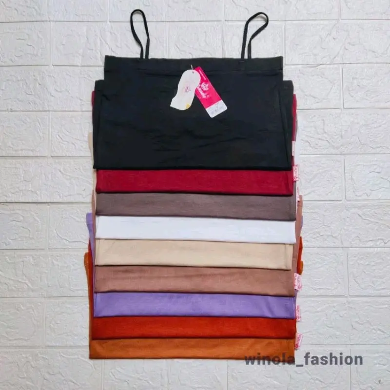 Square top Camisole / Atasan Wanita Tanpa Busa Tanktop Miranda Rayon  Melar  remaja sage atasan tank & tube  fit Crop 8