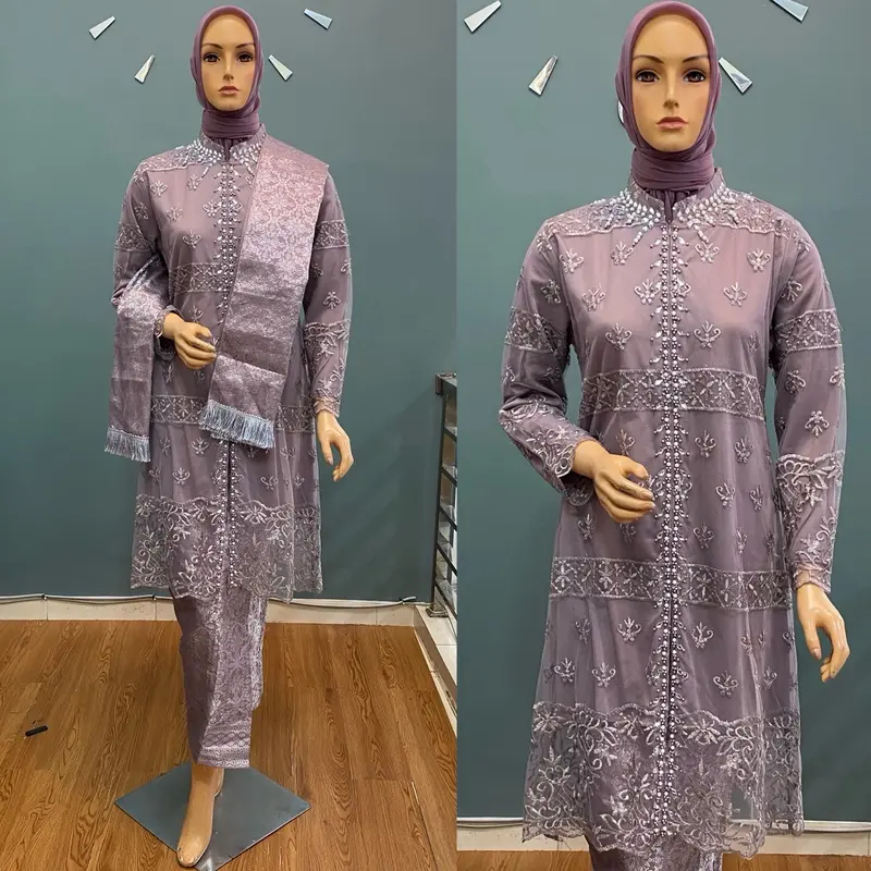 Tunik Payet Busui Shakila Gami Atasan Kebaya Cocok untuk Seragaman Pesta dan Wisuda Ukuran M sampai Jumbo 3