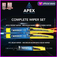 Gambar BUNDLING WIPER MICHELIN RAINFORCE HYBRID & RAINFORCE REAR - HONDA FREED dari APEX PRECISION AUTOWORKS Kota Tangerang 2 Tokopedia