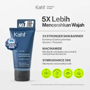 Kahf Face Wash Skin Energizing and Brightening 50 ml - Sabun Cuci Muka Pria untuk Membantu Mencerahkan Wajah - Suitable for Daily Use
