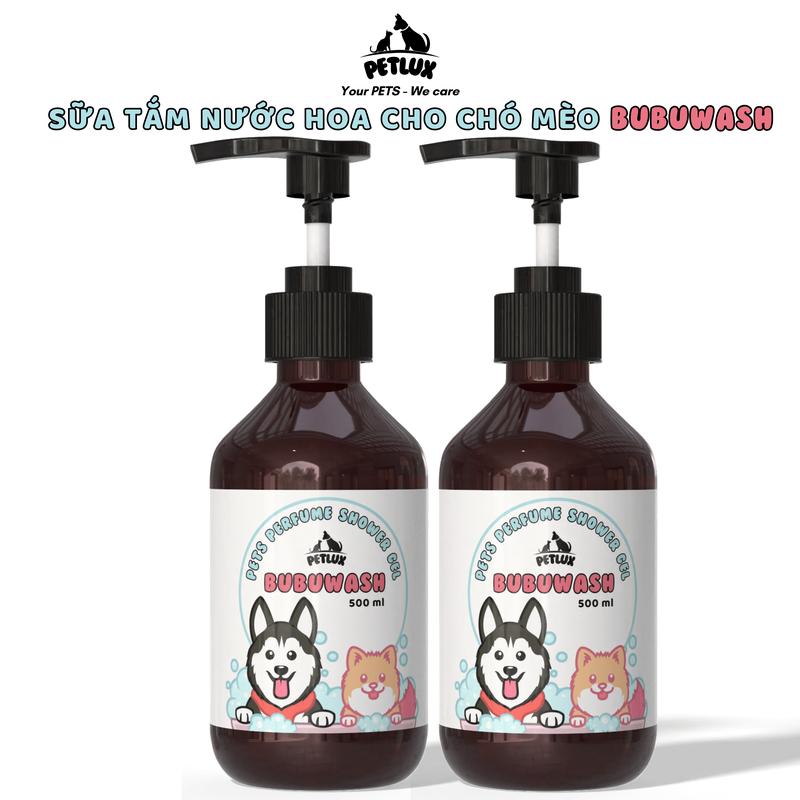   LIVE  Sữa tắm cho Chó 500ml Bubuwash Petlux - Ngừa ve rận lưu hương Siêu Khử Mùi Mượt Lông Giảm Rụng Lông An Toàn Cho Chó Mèo Xuất Xứ Việt Nam 