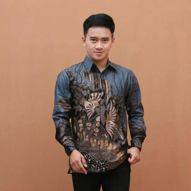 Batik Pria Lengan Panjang BATIK JULUNG SUNGSANG HRB026 motif KERATONAN Kode 002 size M L XL XXL 8