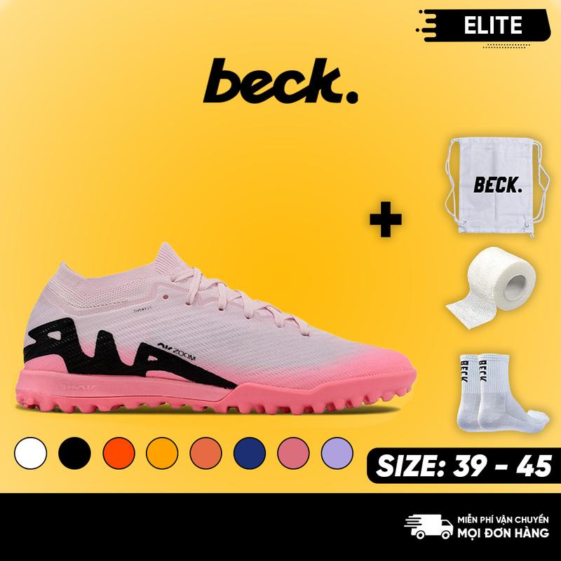 Giày Bóng Đá Me Cua Ri Ồ, Va Pô 15 Elite Cổ Lửng, BECK, Đế Đinh TF, Bám Sân, Các Màu Sắc, Sân Cỏ Nhân Tạo