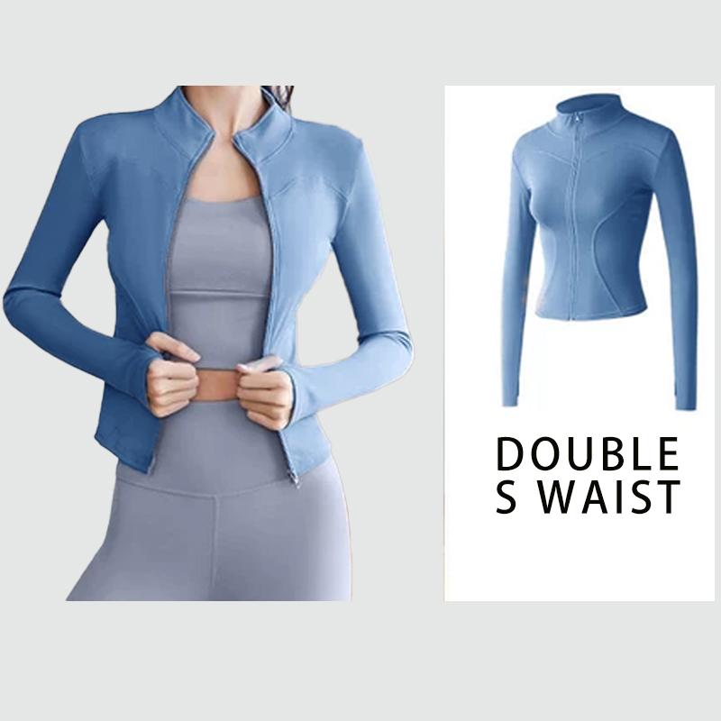 Jaket Olahraga Wanita Jaket Anti Uv Jaket Jogging Wanita Jaket olahraga pelangsing gaya manis untuk gadis montok 7