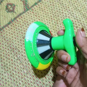 Mainan anak viral gasing putar ufo lampu music   Gangsing