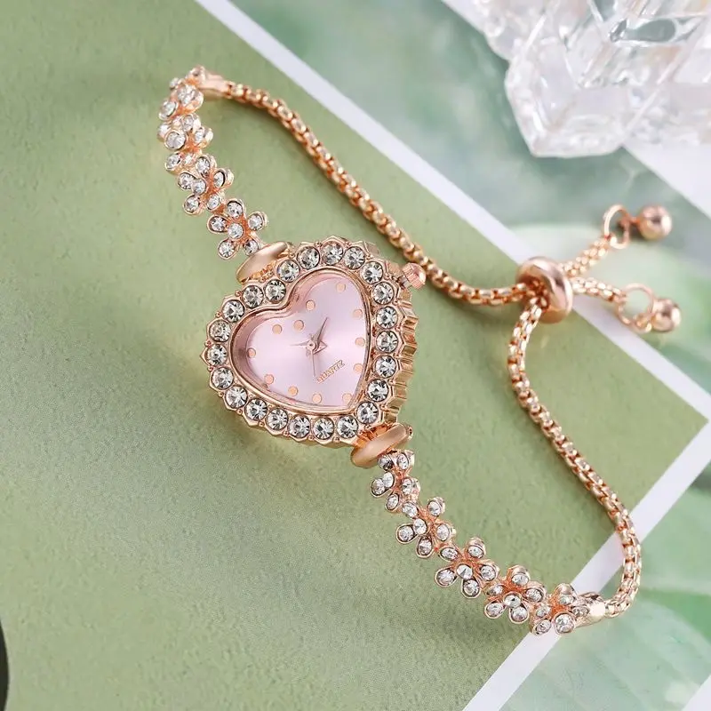 Jam Tangan Fashion Wanita Love Tali Gelang serut