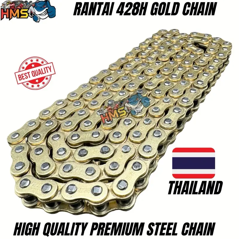 (BISA COD) RANTE RANTAI GOLD EMAS 428 H 428H THAILAND 130 120 110 L THAILAND PNP BISA UNTUK GEAR SSS 428 ORIGINAL THAILAND Outdoor 3