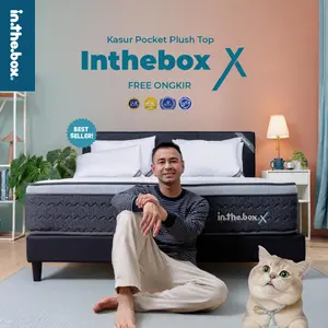 [Special AISAR] Kasur Spring Bed IN THE BOX X - FREE Bantal & Free Bed To Go busa furniture