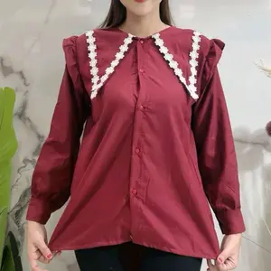 atasan kemerja rendah top wanita Baju Muslim