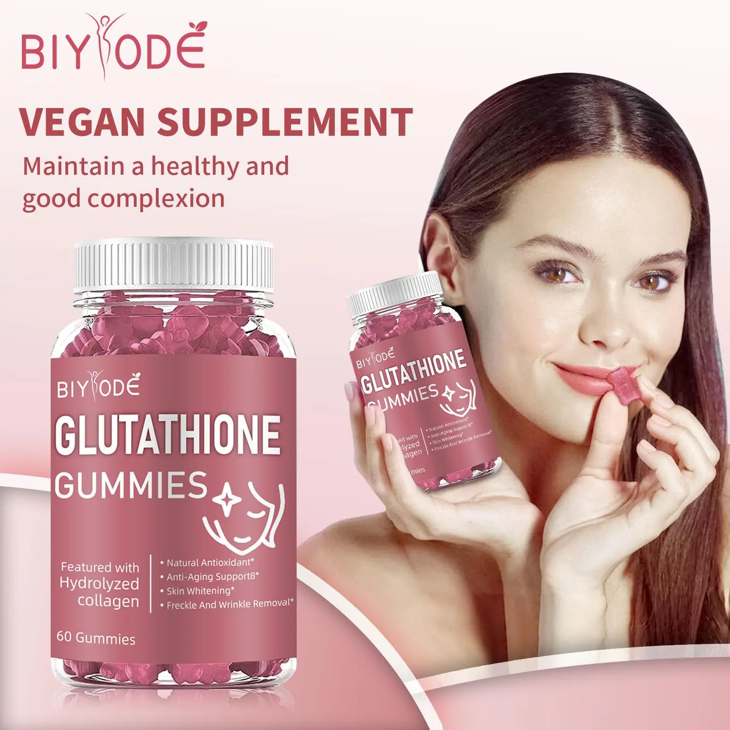 BIYODE Glutathione Whitening Gummies 60pcs Anti-Aging Vegan Collagen Vitamins Supplement FDA Passed Edible Beauty Gummies for Skin Glow - TikTok Shop Philippines BIYODE Glutathione Whitening Gummies 60pcs Anti-Aging Vegan Collagen Vitamins Supplement FDA Passed Edible Beauty Gummies for Skin Glow - TikTok Shop Philippines