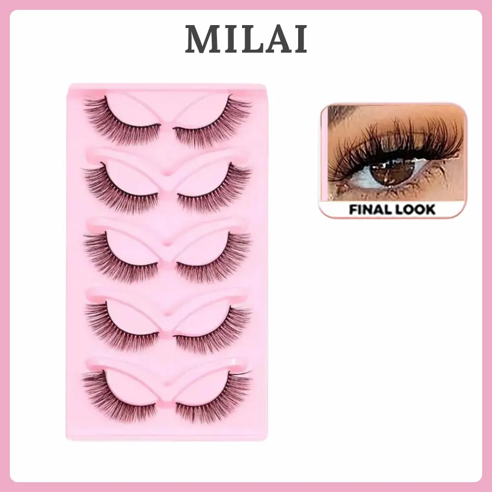 MILAI RIASAN MATA X039 Cat Eye Look Bulu Mata Palsu Lem - Eyelash Ekstension Fake Lashes - Riasan Mata