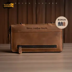 Handbag Pria Kulit Asli Clutch Tas Tangan Cowok Keren Reven Benicio Dompet Kartu