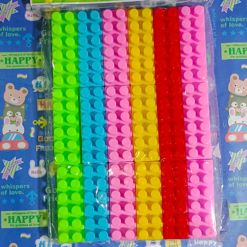 Mainan Susun Balok Block Balok Susun untuk Bermain isi 18 balok Anak 1