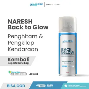 NARESH Pengkilap & Penghitam Body Motor 400ml Aerosol Cepat Kering Tahan Air & Debu untuk Bodi Mobil Motor Paint Semprot Dashboard PKD 20310420245 Car