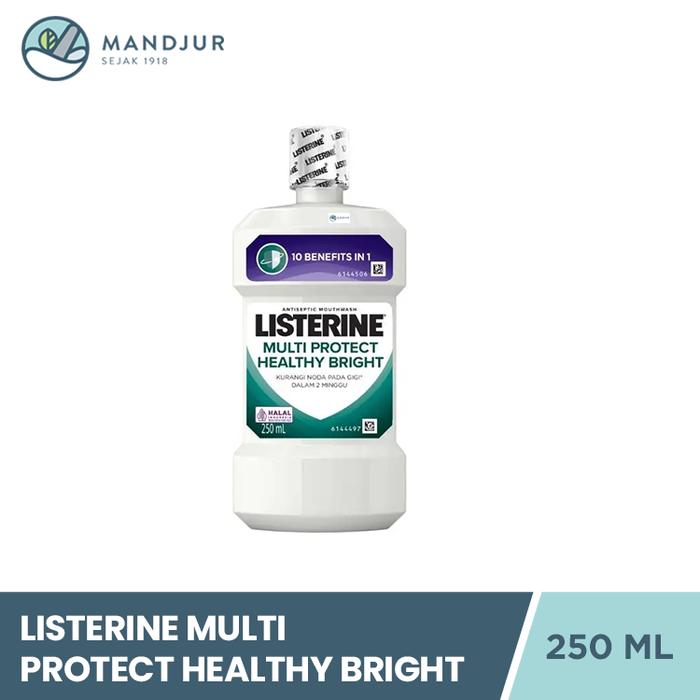 Gambar Listerine Multi Protect Healthy Bright 250 mL - Kurangi Noda Pada Gigi dari Apotekmandjurofficial Kota Administrasi Jakarta Pusat Tokopedia
