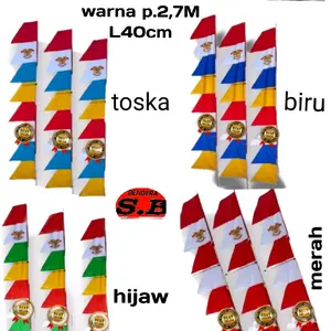 Bendera umbul umbul garuda  varian warna warni harga /pcs