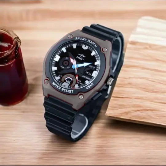 TANPA BOX - Jam Tangan Anak Laki Laki Remaja Analog Pilot 1307 Rubber Original Jam Tangan Tahan Air Jam Tangan Anak Remaja Fashion Fashion Karet 4
