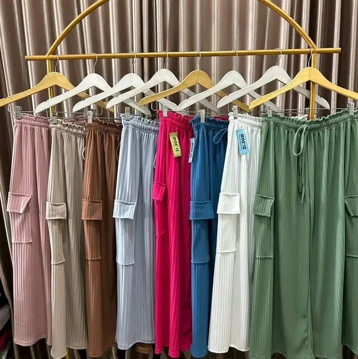 by hentiex store - KULOT CARGO JUMBO/ kulot cargo knit pants premium muat dari bb 40kg sampai 90kg