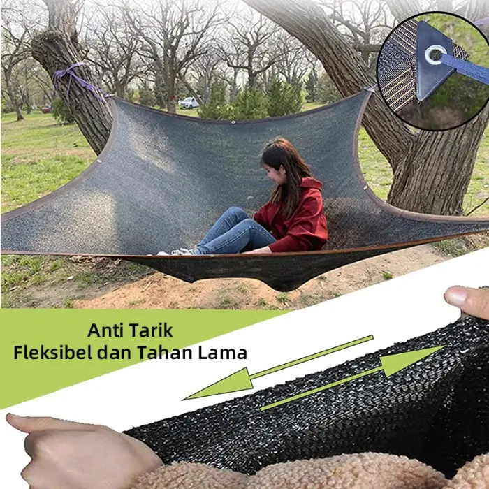 Paranet 99% Anti-UV Jaring Lebar 2/3/4/5/6 Meter Shading Net Nylon Anti Panas Tahan Lama Berventilasi Enkripsi 12 - Pin Jaring Paranet Dapat Dilindungi Dari Sinar Matahari Tali Tarik Dan Klem Pengikat Diberikan Secara Gratis 7