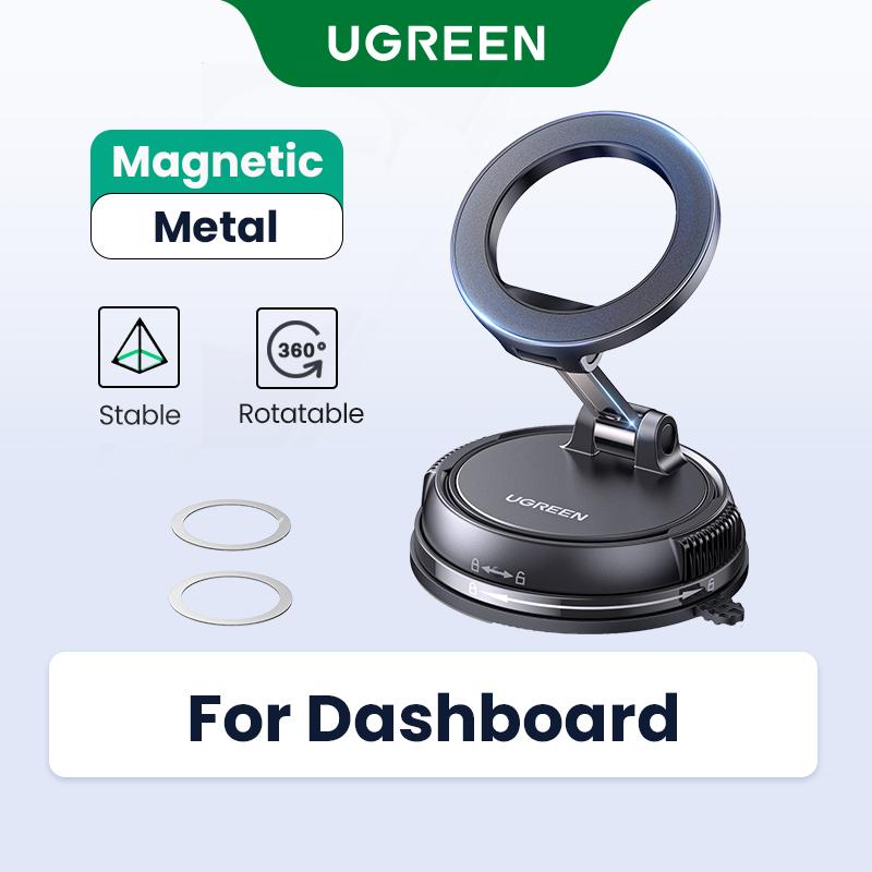 UGREEN, Cho Bảng Điều Khiển Xe Hơi, Giá Đỡ Điện Thoại Từ Tính Hút Từ Tính, Xoay 360 °, Giá Đỡ Điện Thoại Từ Tính, Giá Đỡ Điện Thoại Di Động Trên Ô Tô, Tương Thích Với iPhone 17 16 15 14 13 12 Series, 65187