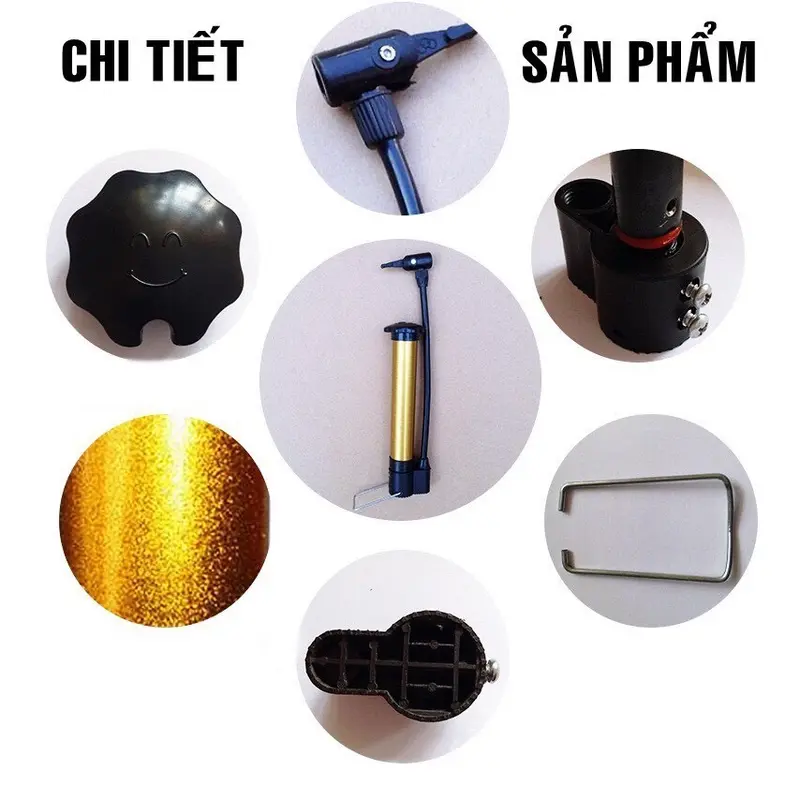 Bơm mini cầm tay, bơm xe đạp trẻ em, người lớn... tiện lợi mã OB2 2