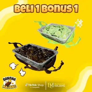 [BELI 1 BONUS 1 BOX] Kripik pisang coklat lumer 400gram Bebas pilih varian Varian mix Darkchoco Matcha Strawberry Tiramisu Camilan Kriuk Enak Lumer Asli pisang lumajang