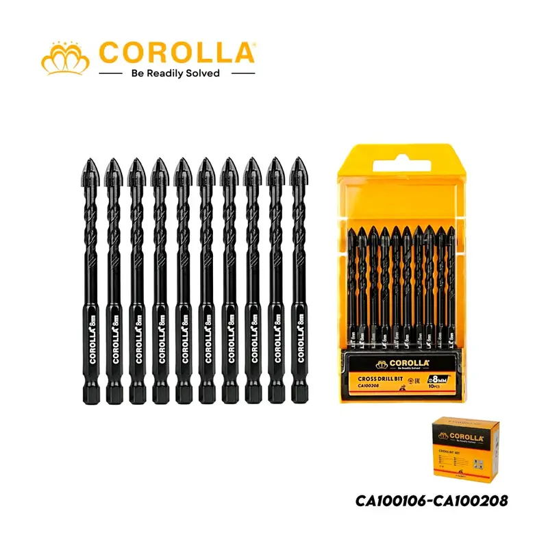 Corolla Mata Bor atau cross bit 6mm/ 8mm/10mm/12mm 2