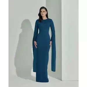 HaeraFashion-Della Dress Malaysia Ceruty Babydoll Gamis Bridesmaid Polos Mewah Dress Lebaran Terbaru