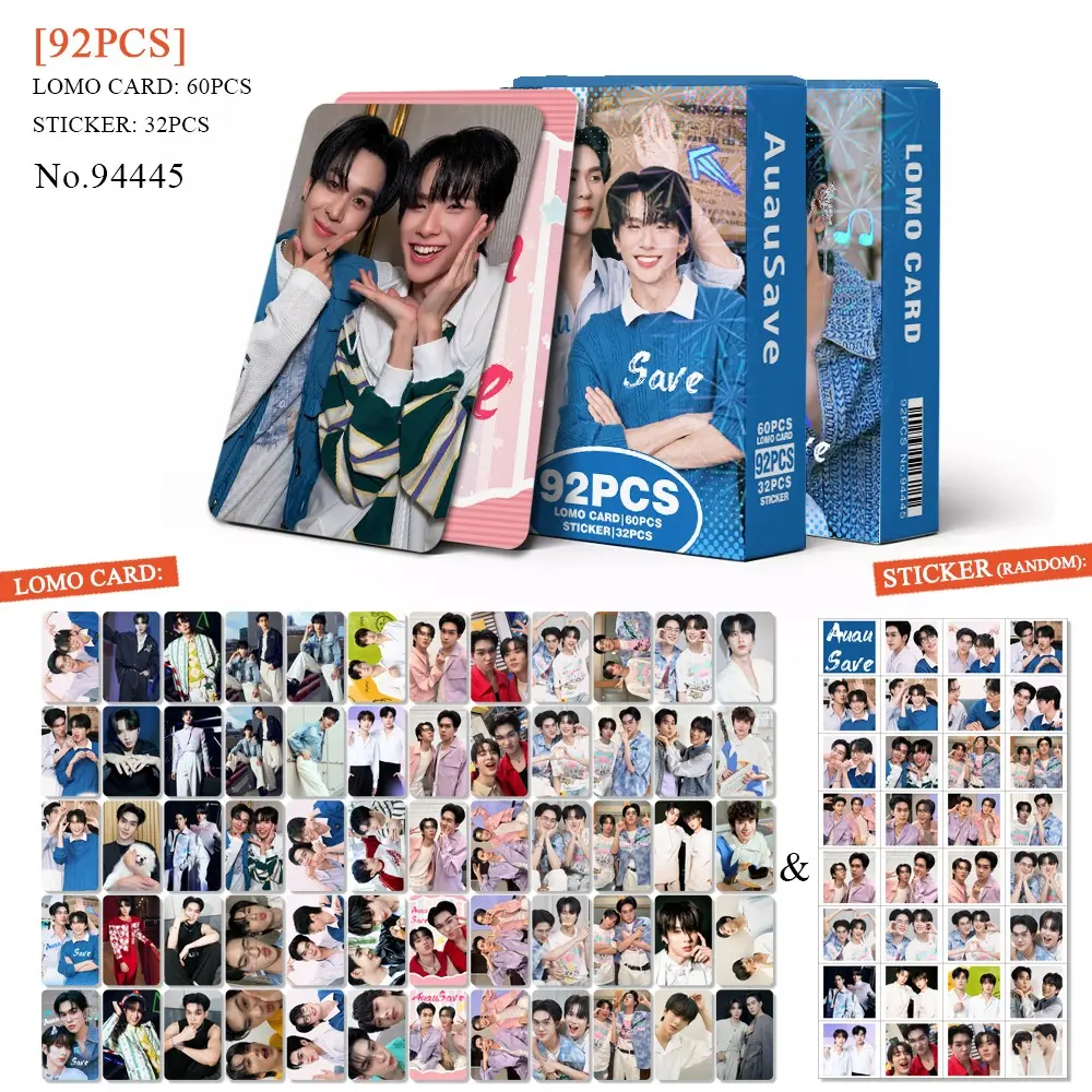 92-124pcs Thai Star GMMTV ATLAS ENGLOT Lomo Cards Pondphuwin
