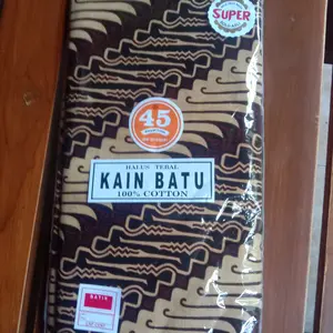 Kain Batik Merk 45 Kebat Jawa Batik Motif Terbaru Jarik Asli Kebaya Wanita 100% Katun Tebal Adem dan Halus Super 208cm x 108cm
