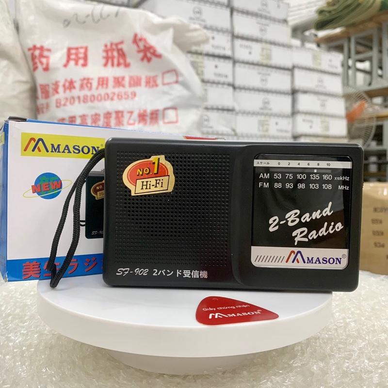  Đài Radio  Máy Nghe Radio FM AM Chuyên Dụng Mason SF-902    Kèm 2 Pin   