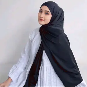 PASHMINA INSTAN  Oval HIJAB JERSEY Jilbab Muslim Kerudung Panjang Lembut Nyaman