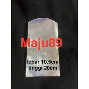 Plastik shrink plastik segel ukuran 10,5cm x 20cm seal atas oval (1pack isi 50) seperti botol pump 300ml Terlaris